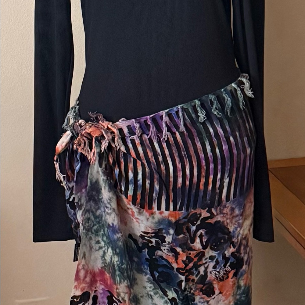 Multicolor Patterned Scarf 🎃 - Picture 2 of 7